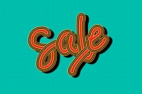 Sale funky vector colorful calligraphy wallpaper