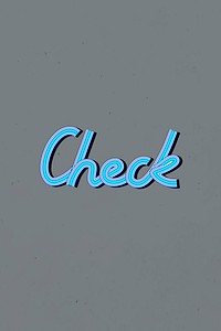 Retro check psd concentric font calligraphy hand drawn