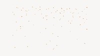 Birthday confetti desktop wallpaper, beige design vector