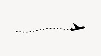 Airplane line path divider, minimal design  vector
