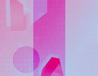 Geometric pink background, retro design 