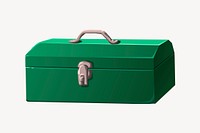 Green toolbox clipart, Glitch game illustration vector. 