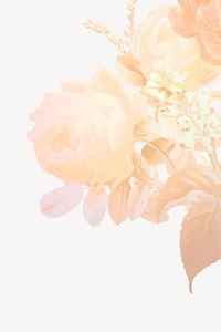 Aesthetic flower background, copy space design vector