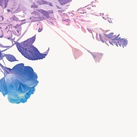 Beautiful flower border design element vector