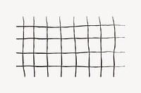Grid doodle, black chalk lines vector