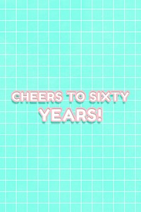 Outline 80&rsquo;s miami font cheers to sixty years! typography