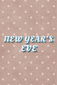 New year's eve text pastel stripe pattern