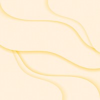 Yellow wavy patterned background vector