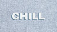 Chill pastel textured font typography