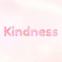 Shiny kindness lext holographic pastel font