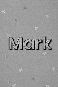 Mary name polka dot lettering font typography