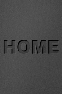 Home 3d paper cut font typography
