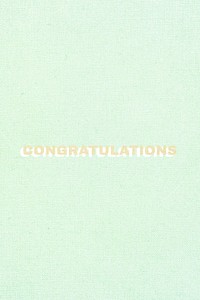 Congratulations word pastel fabric texture