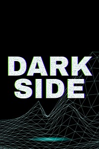Vaporwave dark side futuristic bold font