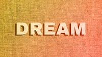 Dream text shadow bold font typography