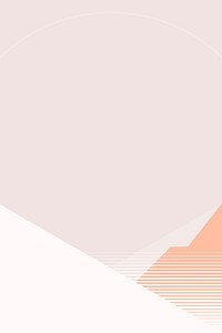 Pastel pink mountain background in Bauhaus style