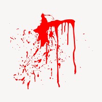 Blood splatter collage element illustration vector. Free public domain CC0 image.