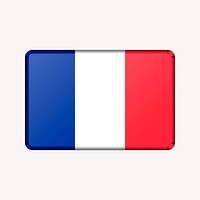 French flag illustration. Free public domain CC0 image.
