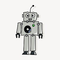 Robot clipart, illustration vector. Free public domain CC0 image.