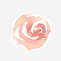 Pink rose psd flower drawing element graphic