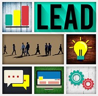 Lead Leadership Management Support Team Concept