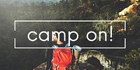 Camp Backpacker Adventure Concept