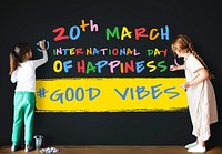 International Day Of Happiness Concept