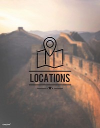 Locations Traveling Destination Navigation Vacation Concept
