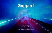 Support Technology Online Website Concept