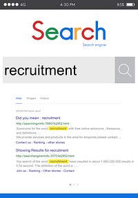 Recruitment Human Resources Job Occupation Staff Concept