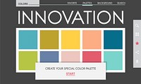 Colour Shade Design Colourful Palette Concept