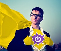 Power Strong Superhero Success Professional Empowerment Stock Concept