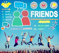 Friends Group People Social Media Loyalty Concept