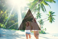 Summer Togetherness Friendship Triangle Copy Space Concept