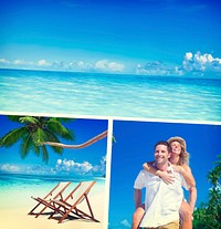 Honeymoon Couple Romantic Summer Beach Concept