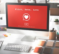 Flirt Date Love Valentine Romance Love Heart Flirting Dating Concept