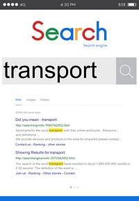Transport Logistics System Vehicle Freight Transportation Concept