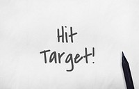 Hit Target Success Aim Mission Concept