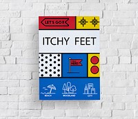 Itchy Feet Travel Holiday Icon