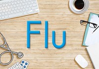 Flu Sick Symptoms Medicial Virus Concept