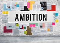 Ambition Aspiration Courage Journey Strategy Concept