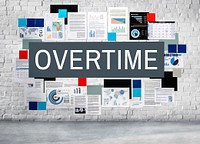 Overtime Working Late Work Load Concept