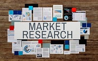 Market Research Stock Investment Report Concept