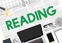 REading Newspaper Book Education Media Concept