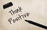 Be Positive Think Optimistic Attitude Mindset Concept