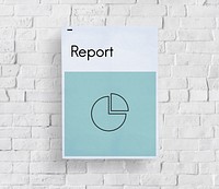 Business progress report pie graph icon