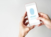 Fingerprint Password Biometrics Technology Concept
