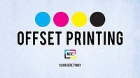 Offset Printing Process CMYK Cyan Magenta Yellow Key Concept