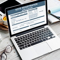 Vote Registration Application Election Concept