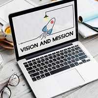 Vision Mission Planning Business Strategy Plan Concept
